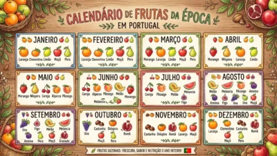 Calendário de frutas da estação